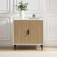 Velin Small Sideboard White Wood Effect