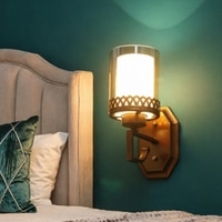 Eliante Modern Wall Lights Mild Steel & Glass Material Antique Gold & Champaign Finish