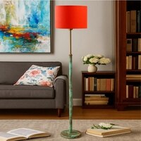 Devansh Wood & Metal Floor Lamp