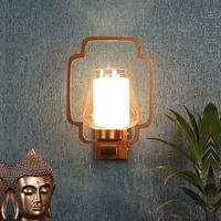 Eliante Antique Gold Wood Wall Light Decorative Light In Antique Gold Colour