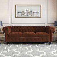 Azure Fabric Sofa (Brown)