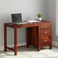Richmond Sheesham Wood Study Computer Table In Honey Finish