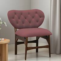 Twilight Solid Wood Accent Chair in Pink Colour