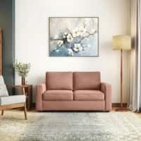 Apollo Compact 2 Seater  Fabric Sofa In Mocha Mousse Velvet Colour