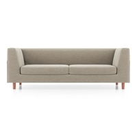 Rubik Essential 3 Seater Fabric Sofa In Oyster Beige