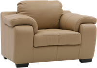 Trissino 1 Seater Leather Sofa in Camel Colour