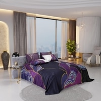 Stoa Paris Super King Size Enriched Cotton Bedsheet with 4 Pillow Covers  Size Bur Burgundy