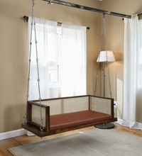 Wooden  Swing In Sheesham Wood Finsih