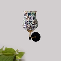 Devansh Metal Electric Wall Light in Black Colour with Multi Shade Count of 1 Light