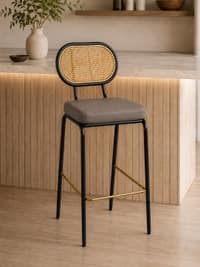 Camilla Cane Back Bar Chair