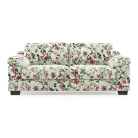 Esquel Luxe 3 Seater Fabric Sofa in Clara Velvet Colour