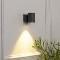 Luga Single LED Wall Spotlight in Grey Finish