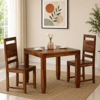 Baker 2 Seater Dining Set  In Teak Finish