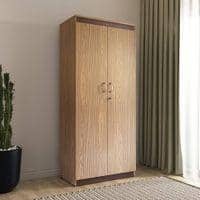 Coral 2 Door Wardrobe In Choco Walnut Finish