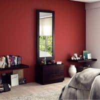 Zephyr Solid Wood Dressing Table in Mahogany Finish