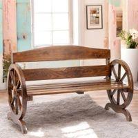 Oakmont Sheesham Wood Traditional 3 Seater Bench