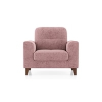 Verona Essential 1 Seater Fabric Sofa In Desert Rose Colour
