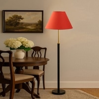 Devansh Wood & Metal Floor Lamp
