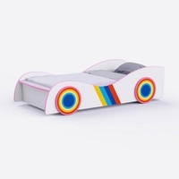 Jelly Engineered Wood Open Storage Bed in White Colour