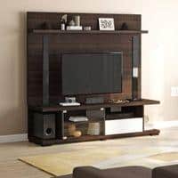 Iwaki Engineered Wood Swivel TV Unit in Deep Walnut Finish
