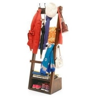 Alfred Coat Rack in Teak Finish