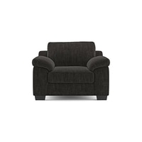 Esquel Premium 1 Seater Fabric Sofa in Graphite Grey Colour