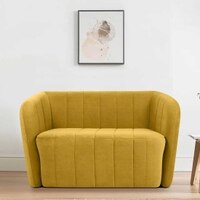 Candler Fabric Sofa (Yellow)