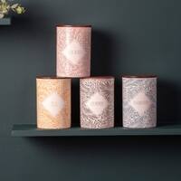 Exquisite Floral Jars And Canister Set Of 4 For Tea Coffee Sugar And Namkeen