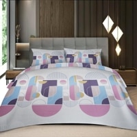 Threads Silky Touch Premium Super King Size Flat Bedsheet 275 x 275 cms