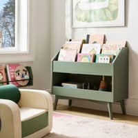 Mid Century Toy Dump with Bookrack Celadon Green