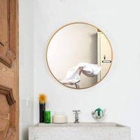20″ Gold Round Mirror