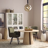 Stella Hughes Veneer 4 Seater Dining Table in Brown Finish