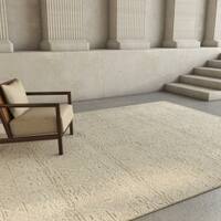 Jaipur Rugs Textured Wool 8'8x11'4 Feet Nickel Hand Knotted Rug Carpet For Living Room