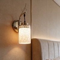 Eliante Modern Wall Lights Mild Steel & Glass Material Gold & White Finish