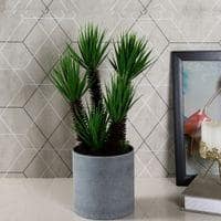 White Artificial Plant With Pot