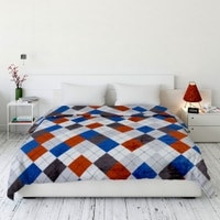 Super Soft Woolen Blanket  Double Bed  Geometric  330 Cms  240 X 220