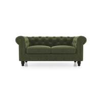 Winchester Essential 2 Seater Fabric Sofa In Moss Green Colour