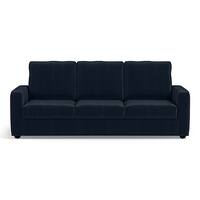 Apollo Sofa Set (Colour : Sea Port Blue Velvet, Cushion : Hard, Back Type : High Back, Seater : 3+1+1)