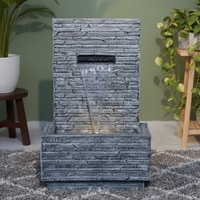 Dark Grey Slate Water Fall Water Fountain