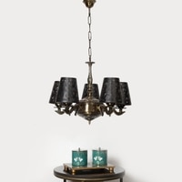 Devansh Metal Wall Mounted Lamp With Off-White Cotton Shade