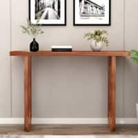 Uranus Solid Wood Console Table in Natural