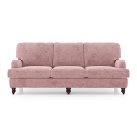 Ophelia 3 Seater Fabric Sofa In Desert Rose