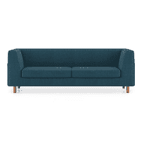 Rubik Luxe 3 Seater Fabric Sofa in Colonial Blue Colour
