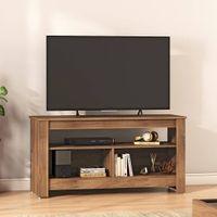 Monroe Engineered Wood Free Standing TV Unit in Classic Walnut Finish