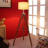 Alexander Beige Jute Shade Floor Lamp