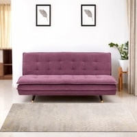 Hudson 3 Seater Sofa Cum Bed In Purple Colour
