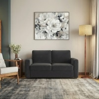 Apollo Compact High Back 2 Seater  Fabric Sofa In Pebble Grey Colour
