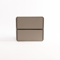 Simplesyn Engineered Wood Bedside Table in Light Brown Colour