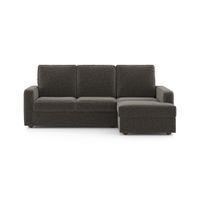 Apollo Sofa (Colour : Smoke, Cushion : Hard, Back Type : High Back, Seating Capacity : Right Aligned 2 Seater + Right Aligned Chaise + Ottoman)