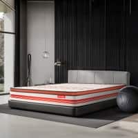 Propel Plus 3 Zoned NRG Layer Medium Firm Pocket Spring Mattress with Zero Motion Transfer & Euro Top (78 x 66 in, 8 Inches)